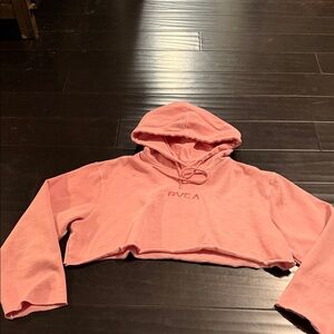 RVCA Blush Pink Cropped Hoodie
